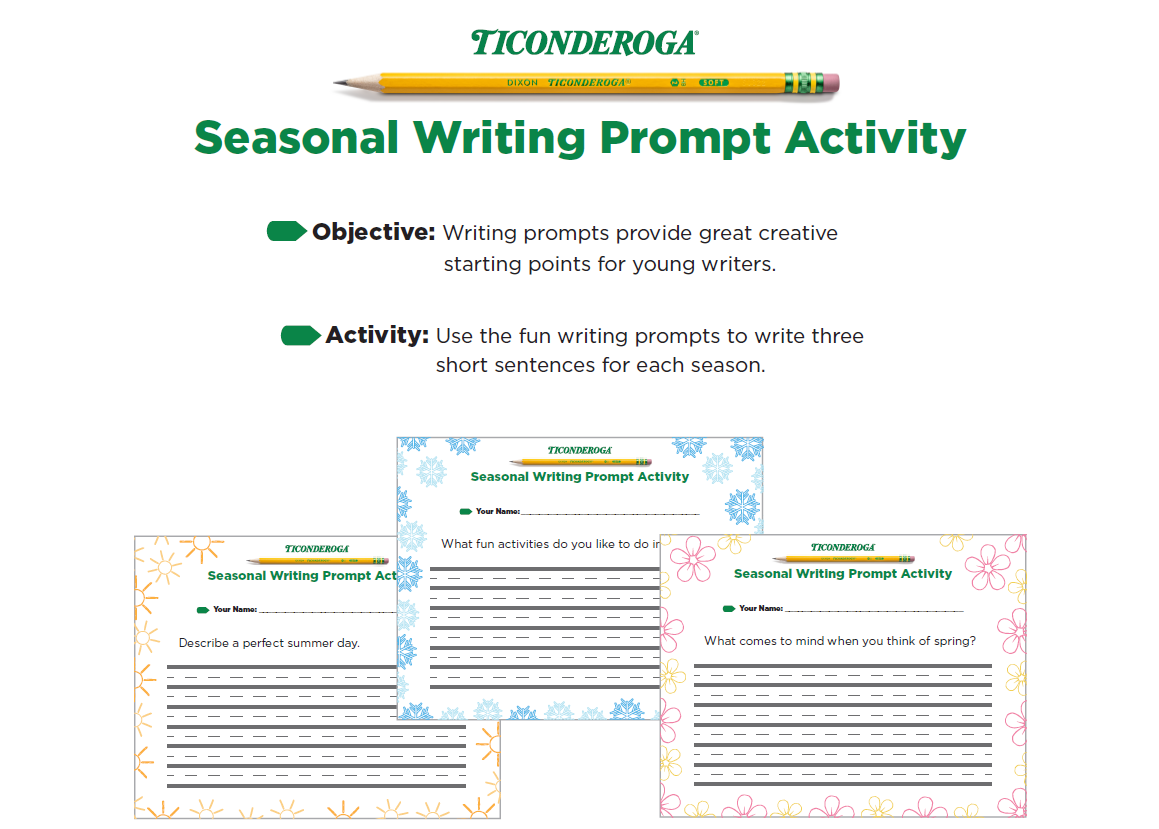 Seasonal Writing Prompt Cover